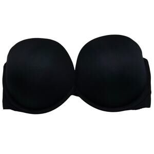 Soma Women Sz 34D Ravishing Push Up Multiway Strapless Bra Solid Black